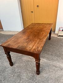 Tavolo antico 800 in noce restaurato
