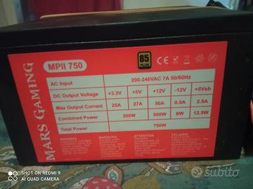 Alimentatore per PC Mars Gaming MPII 750
