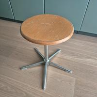 Sgabello cromato vintage industrial modernariato