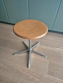 Sgabello cromato vintage industrial modernariato