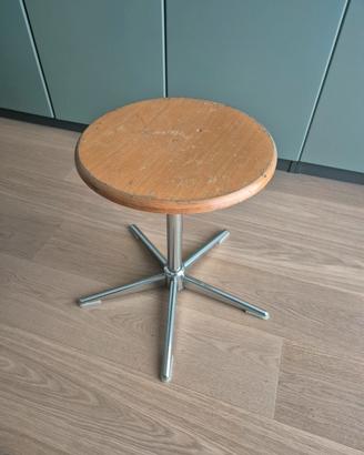 Sgabello cromato vintage industrial modernariato