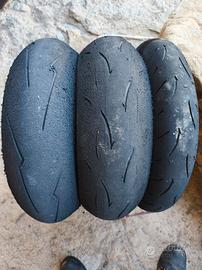 Gomme moto Dunlop d212 m e una Pirelli sc1 