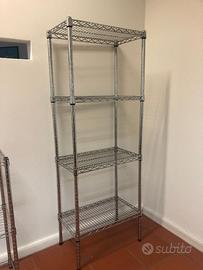 Scaffale metallico componibile - 35 x 60 x 166 cm