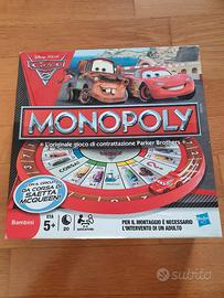 Monopoly Cars 2 x bambini 5+ Disney Pixar
