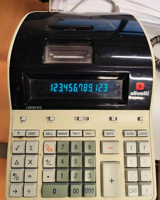 Calcolatrice Olivetti Logos 812