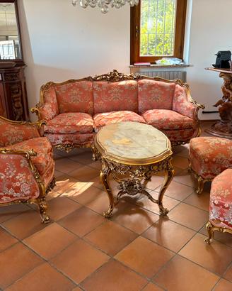 Salotto Vintage Stile Barocco Luigi XVI