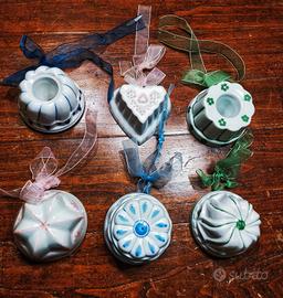 set 6 stampi in ceramica 