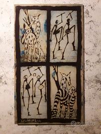 Quadro in tela etnico