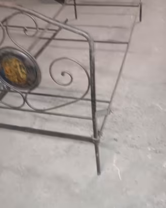 letti in ferro battuto con immagine