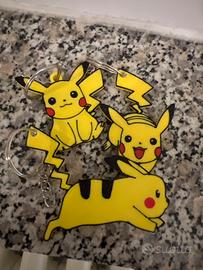 Portachiavi Pokémon Pikachu – Lotto 3 pezzi