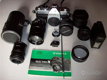 kit fotocamera yashica reflex analogica