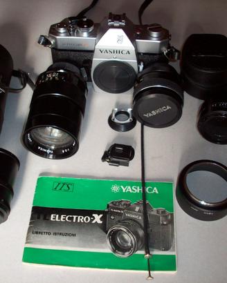kit fotocamera yashica reflex analogica
