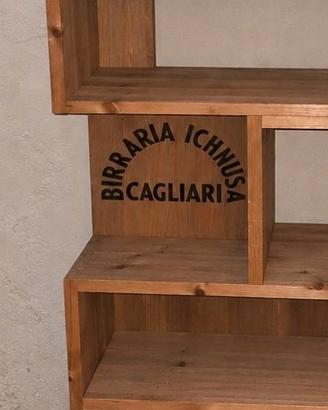 Scaffale originale birra ichnusa on legno- vintage