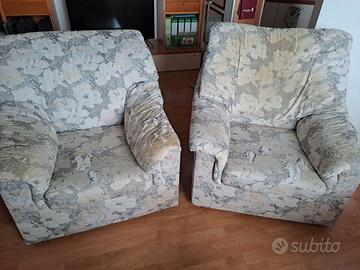 Coppia di poltrone sfoderabili