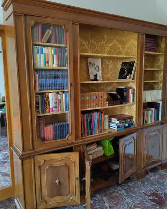 Libreria classica in legno con ante