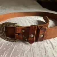 Cintura originale vintage anni 70 vera pelle