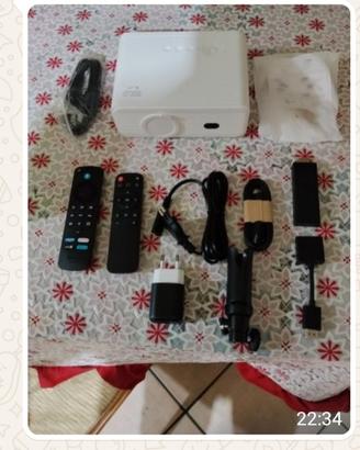 mini proiettore full HD WIFI+Amazon Fire TV stick
