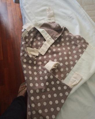 n. 2 tende kisine con finitura uncinetto hand made