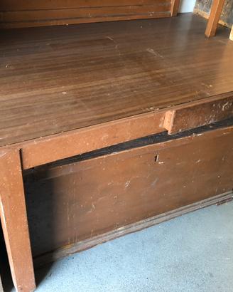 41-Tavolo di legno vintage, primi '900