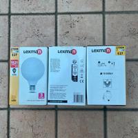 3 Lampadine LED Lexman G95‑1 E27 8W 3000K nuove