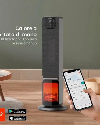 Stufa Elettrica Smart 2000w compatibile con Tuya