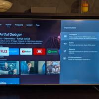 TV smart android TV 65 pollici led