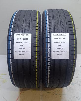 2 GOMME 205 60 16 MICHELIN 2024 RIF4339