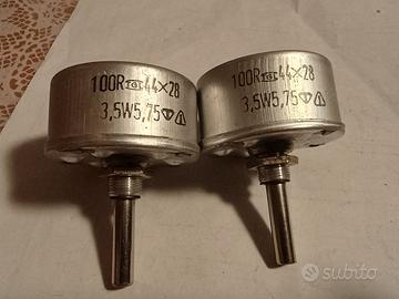 Potenziometri catodo per valvole DHT 100ohm 3,5w