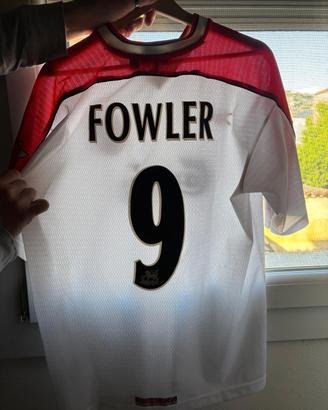 Maglia da gara Robbie Fowler originale anni 90