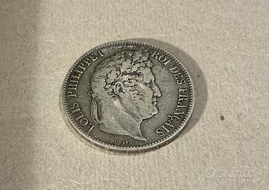 5 franchi 1841 bb Luigi Filippo 1º argento