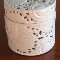 Henriette Scatola Rotonda Bianca Kyoto