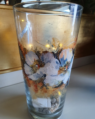 Vaso arredo dipinto a mano