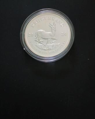 Moneta argento Sudafrica 2024 krugerrand 1 oz