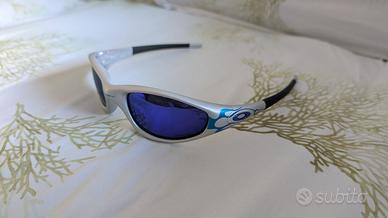 OCCHIALI OAKLEY STRAIGHT JACKET FIAMME FLAMES BLU