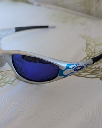 OCCHIALI OAKLEY STRAIGHT JACKET FIAMME FLAMES BLU