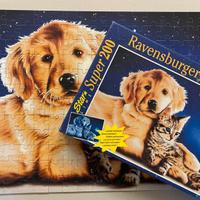 Puzzle Ravensburger luminescente cane e gatto
