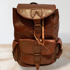 zaino vintage artigianali Vera pelle di capra