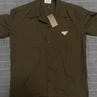 Camicia prada nera da uomo