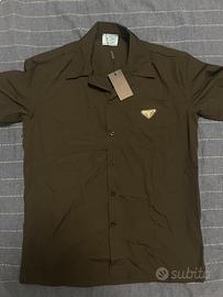 Camicia prada nera da uomo