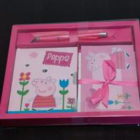 Cofanetto Peppa Pig: agenda, penna, fogli lettera