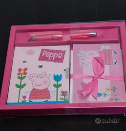 Cofanetto Peppa Pig: agenda, penna, fogli lettera