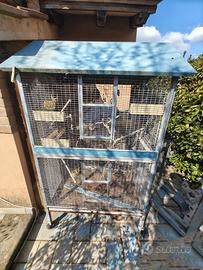 Voliera Spaziosa per Uccellini 165x90x60 cm