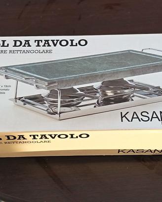 Grill pietra ollare da tavolo. nuovo
