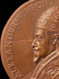 Bronzo alessandro vii chigi