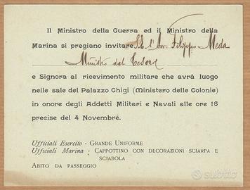 Marina ricevimento Palazzo Chigi Roma 1920 Meda