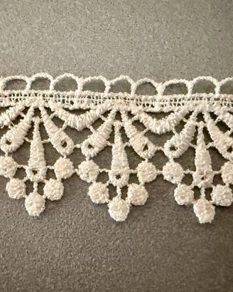 Bordo Pizzo Vintage Bianco Panna – 123,5 x 4,7 cm