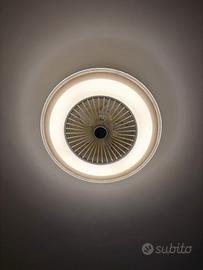 Plafoniera Led con ventilatore + telecomando