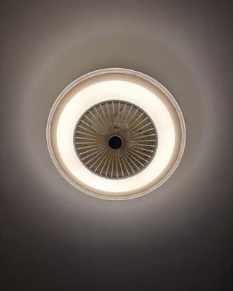 Plafoniera Led con ventilatore + telecomando
