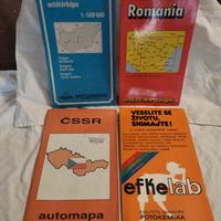 Carte stradali Cecoslovacchia Ungheria Jugoslavia