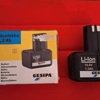 Batteria Gesipa 14,4V Li-Ion AccuBird FireBird